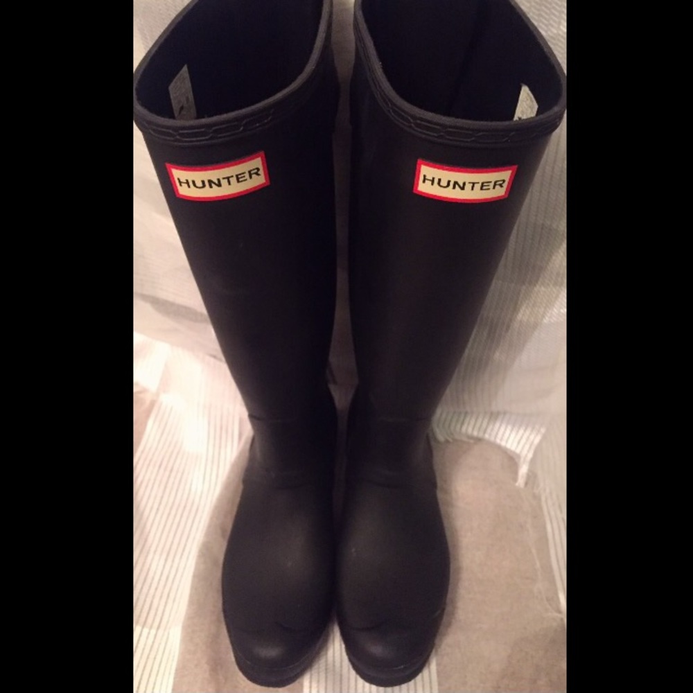 Tall Black Hunter Boots