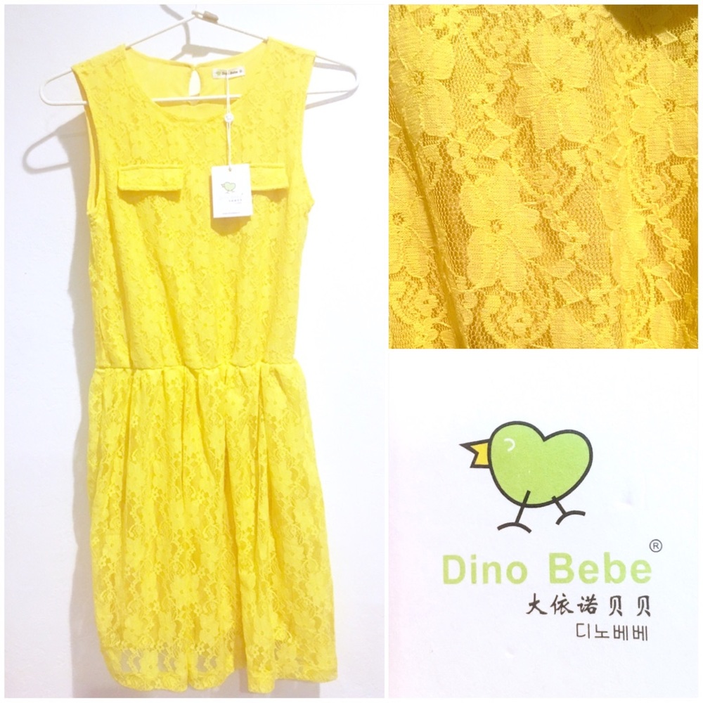 Floral Lace Drop Waist Beach Dress