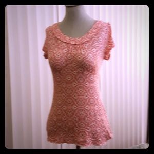 Banana Republic printed stretch top