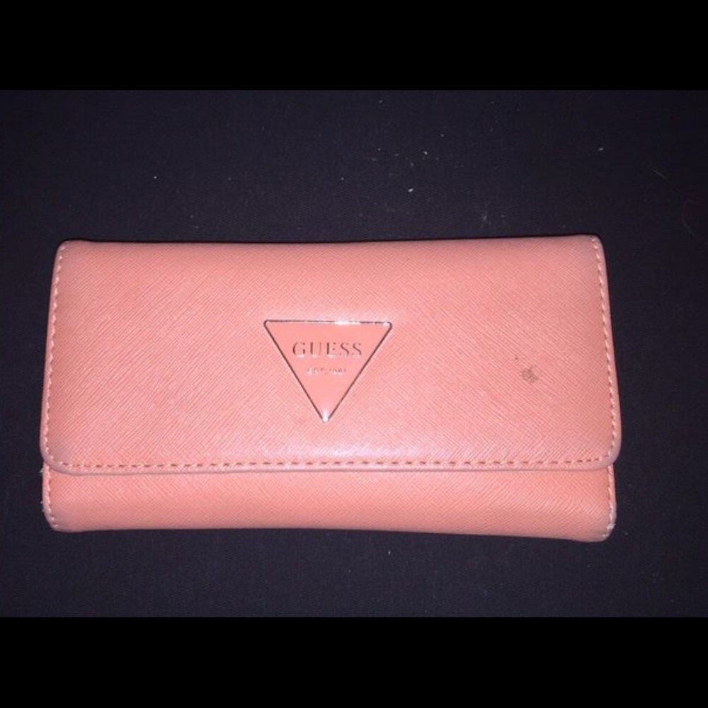 Peach Guess Wallet