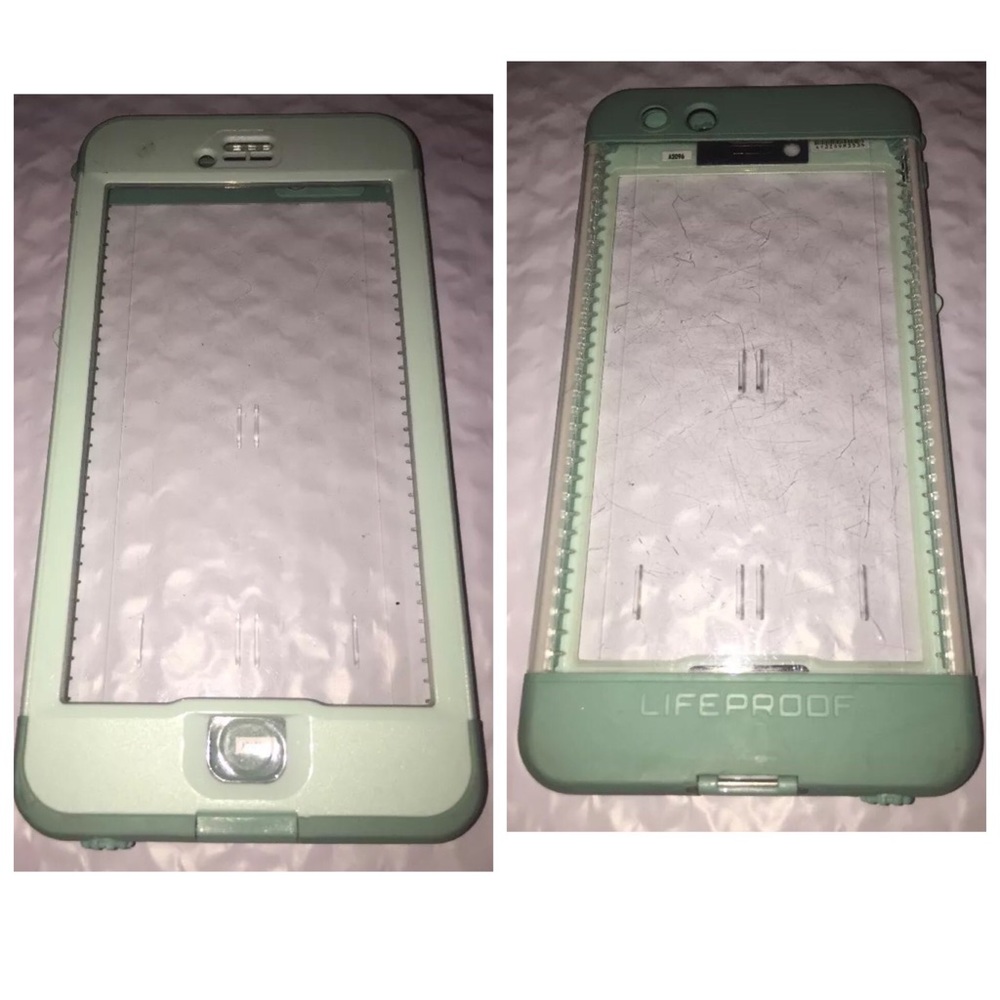 Seafoam green nuud lifeproof case iPhone 6/6s plus