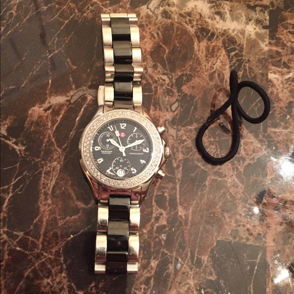 Black diamond Michelle watch