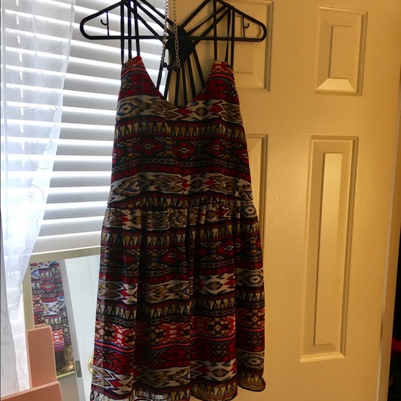 Aztec print strappy sundress. NWT! - Picture 2 of 5
