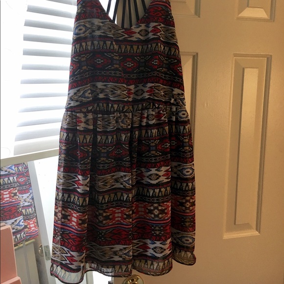 Aztec print strappy sundress. NWT! - Picture 4 of 5