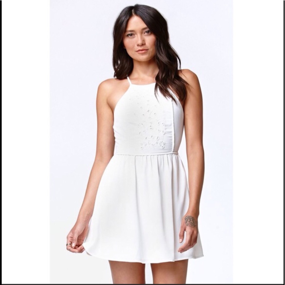 NWT Kendall & Kylie Pacsun White Dress w/ Beading