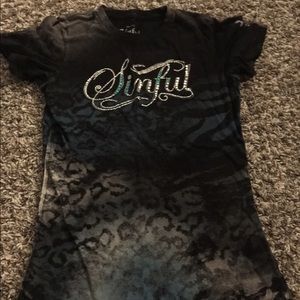 Sequined tee by Sinful