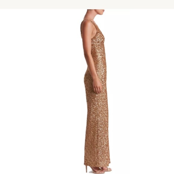 open lace back dress Darian Sequin Jumpsuit  Dress the Population