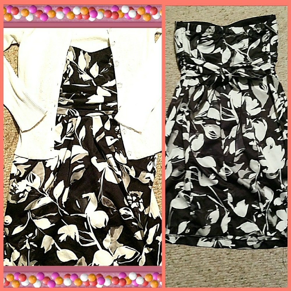 Fun summer Junior strapless dress
