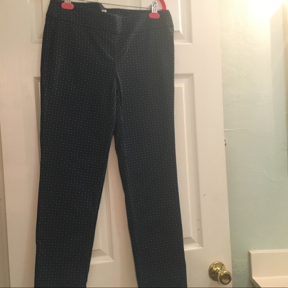 Ann Taylor Loft Woven Jacquard Pants