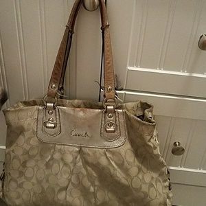 Authentic coach tote