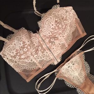 Sexy lace Victoria's Secret corset lingerie