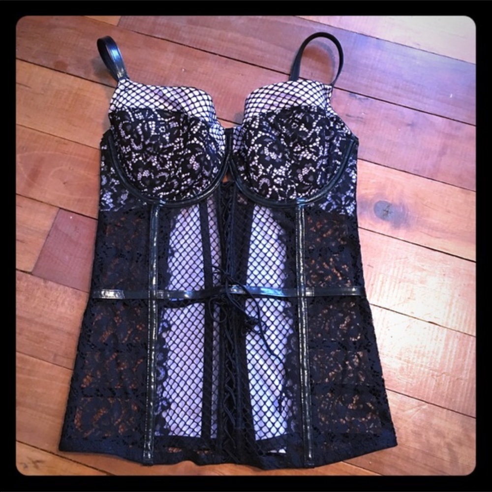 Very sexy strappy lace Victoria's Secret corset