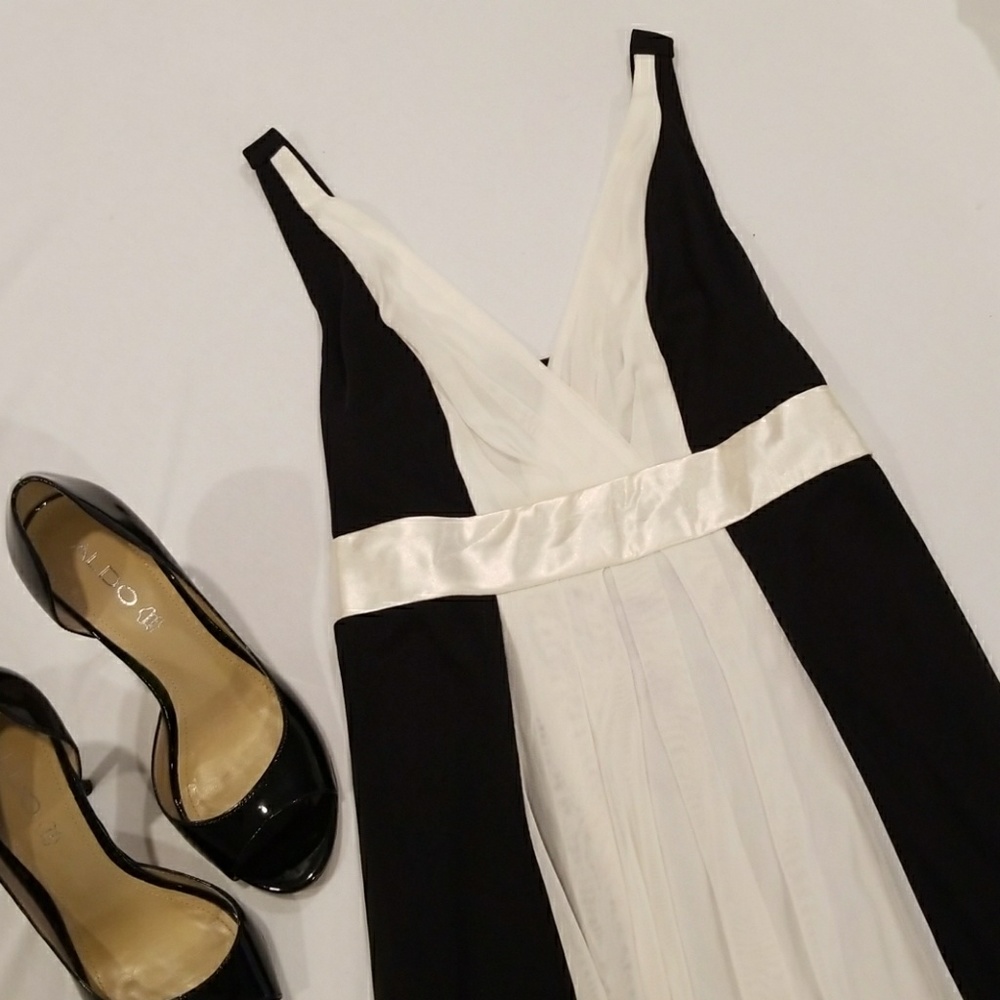 Beautiful Black and White Cocktail Dress