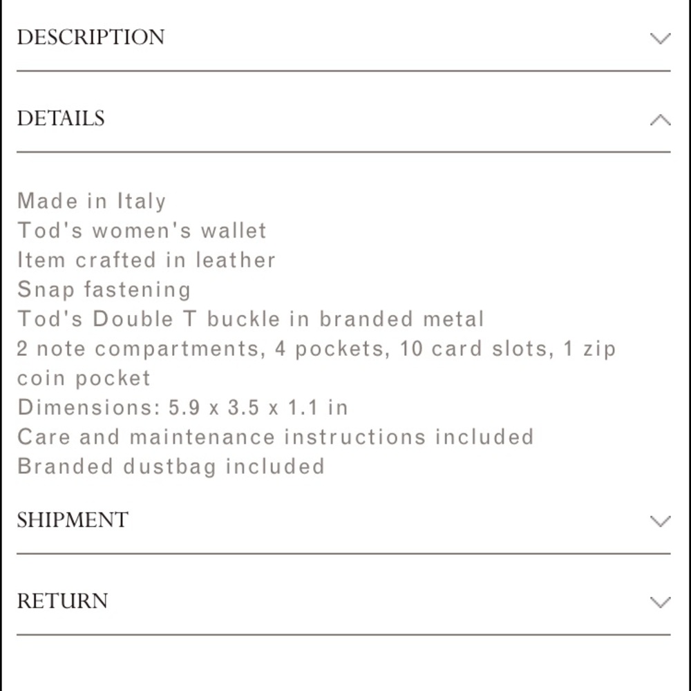 Tods Double T Wallet - Picture 4 of 5