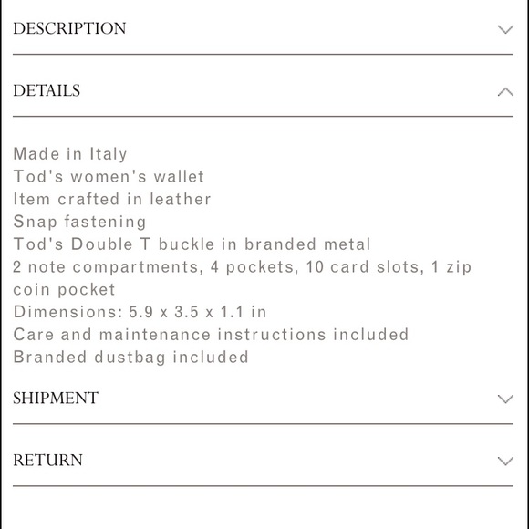 Tods Double T Wallet - Picture 4 of 5