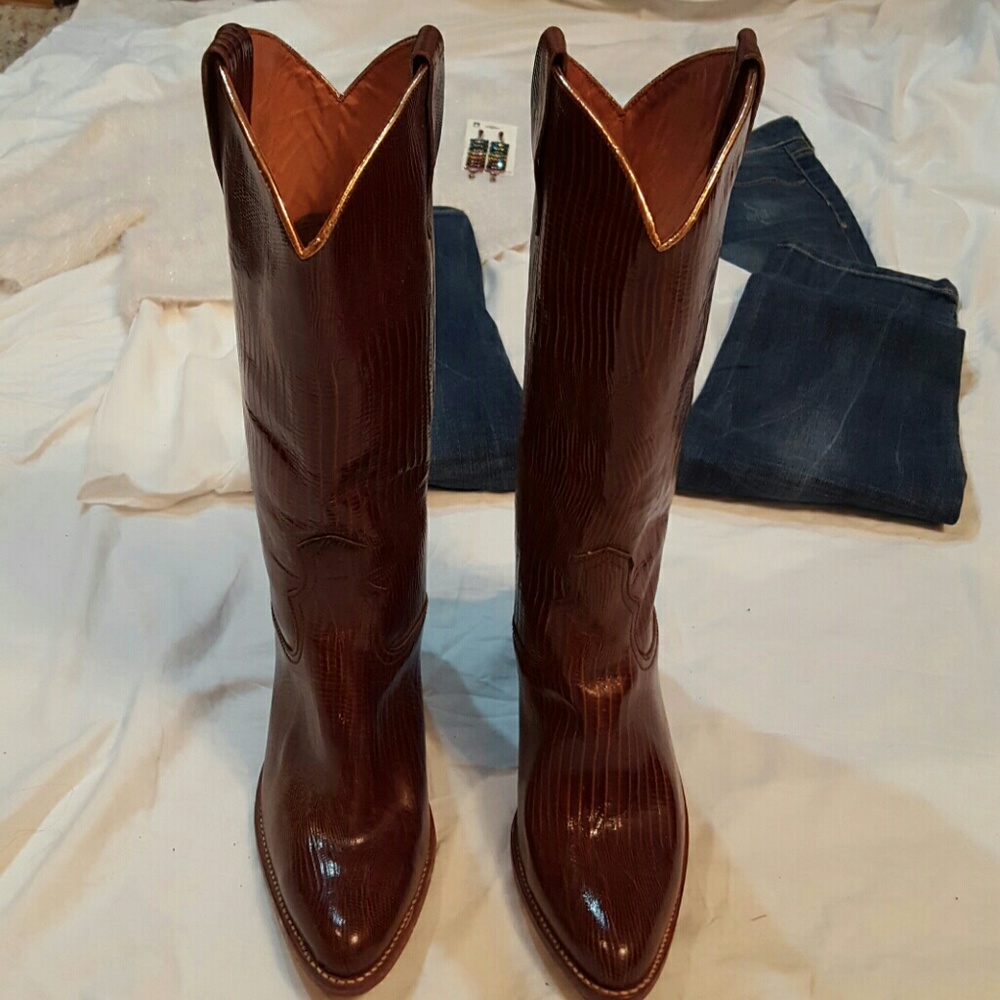 Genuine Leather VINTAGE Cow Girl Boots