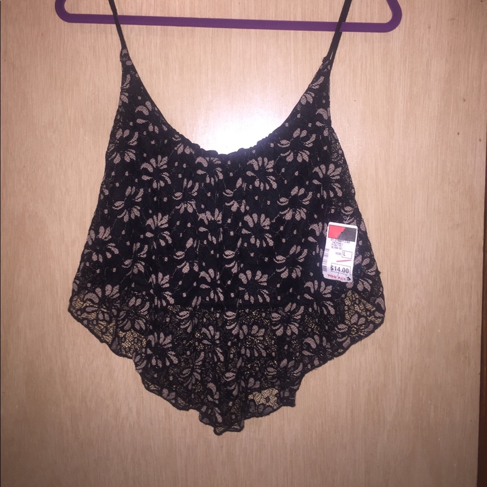 Lace crop top