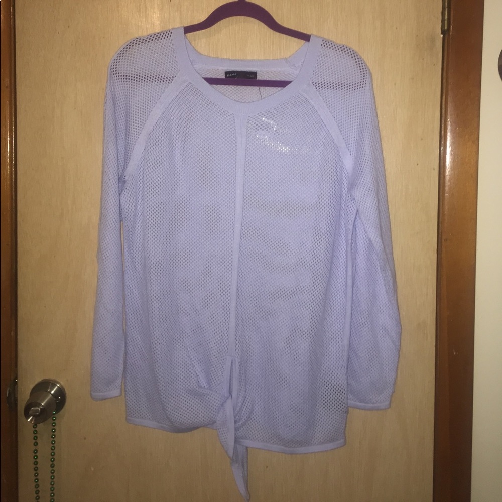 Dana Buchman soft mesh patterned sweater NWOT