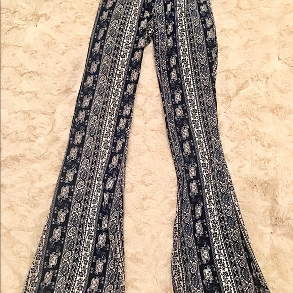 Urban Outfitters Pants - Navy blue bell bottom boho pants
