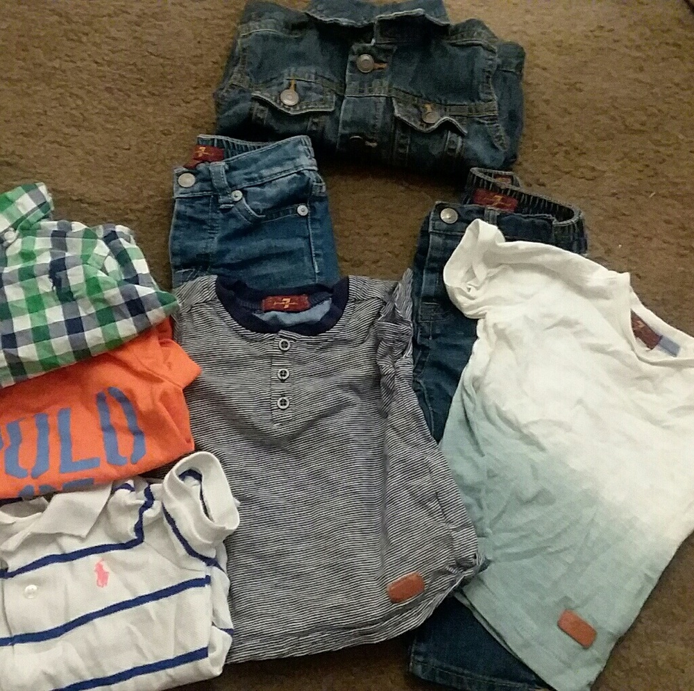 7forallmandkid polo shirts children place jean coa