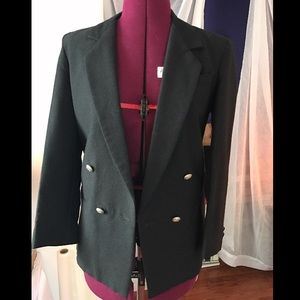 Urban Outfitters Double-Breasted Black Blazer, M