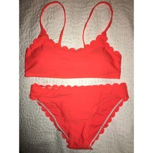 Orange two piece bikini