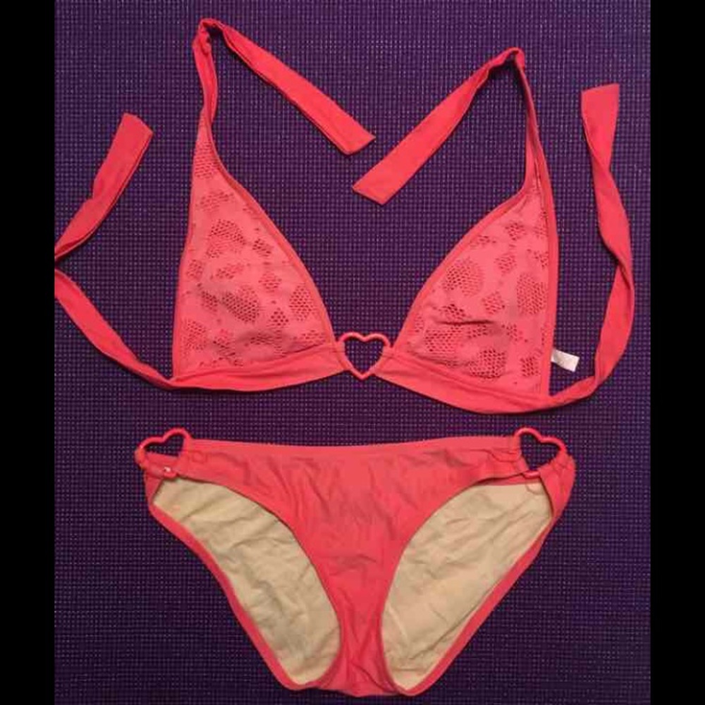 Victoria's Secret Heart Bikini Set Medium