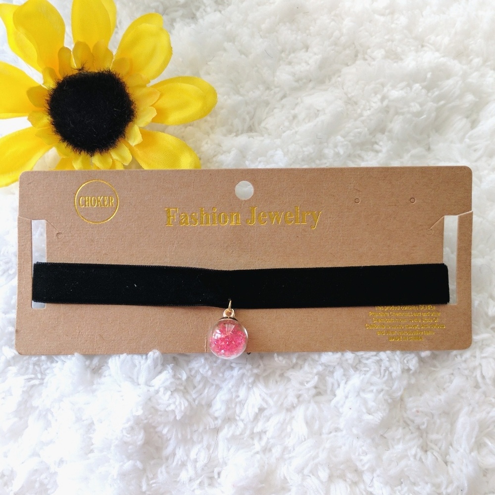 Choker with ball of gems