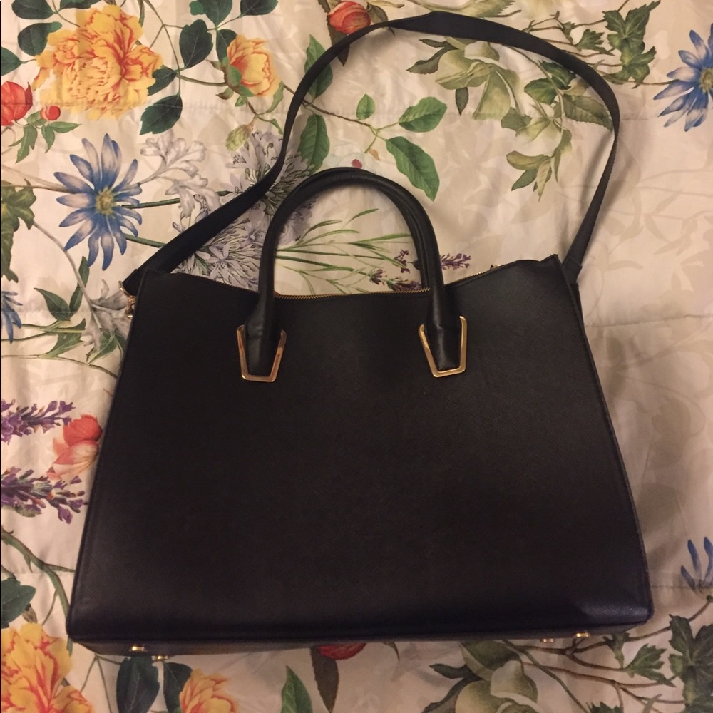 H&M Black Large shoulder bag