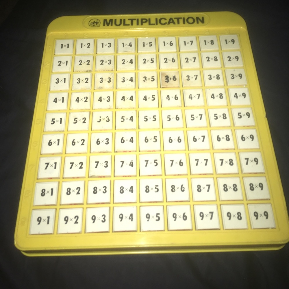 60-70s Vintage Multiplication pop up times table