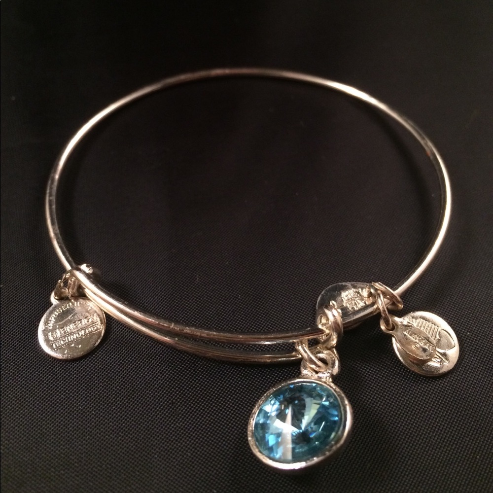 Alex & Ani Aquamarine birthstone bracelet