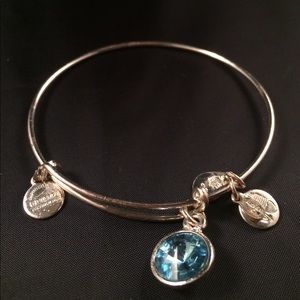 Alex & Ani Aquamarine birthstone bracelet