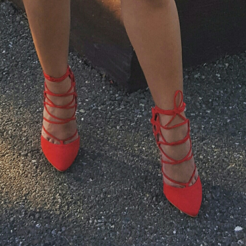JustFab Red heels