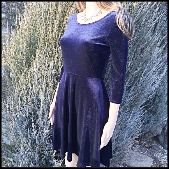 Velvet Swing Dress; - Picture 2 of 5