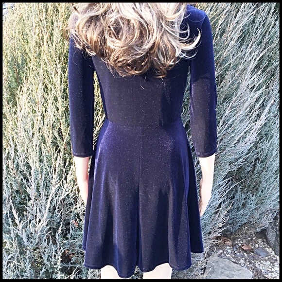 Velvet Swing Dress; - Picture 4 of 5