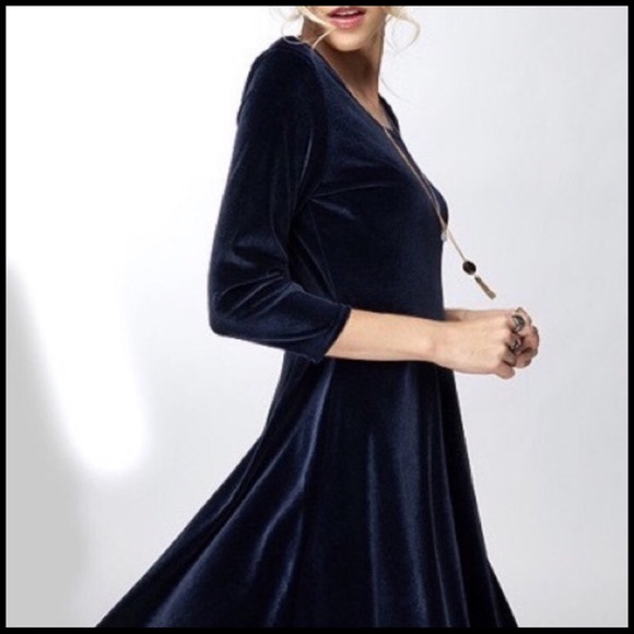 Velvet Swing Dress; - Picture 5 of 5