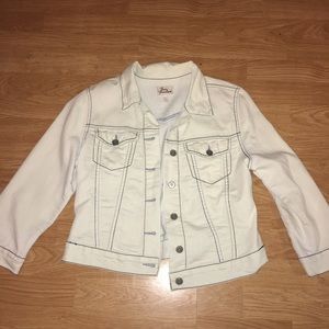 White denim jacket