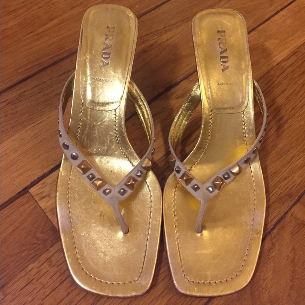 Prada Summer Studded Sandals