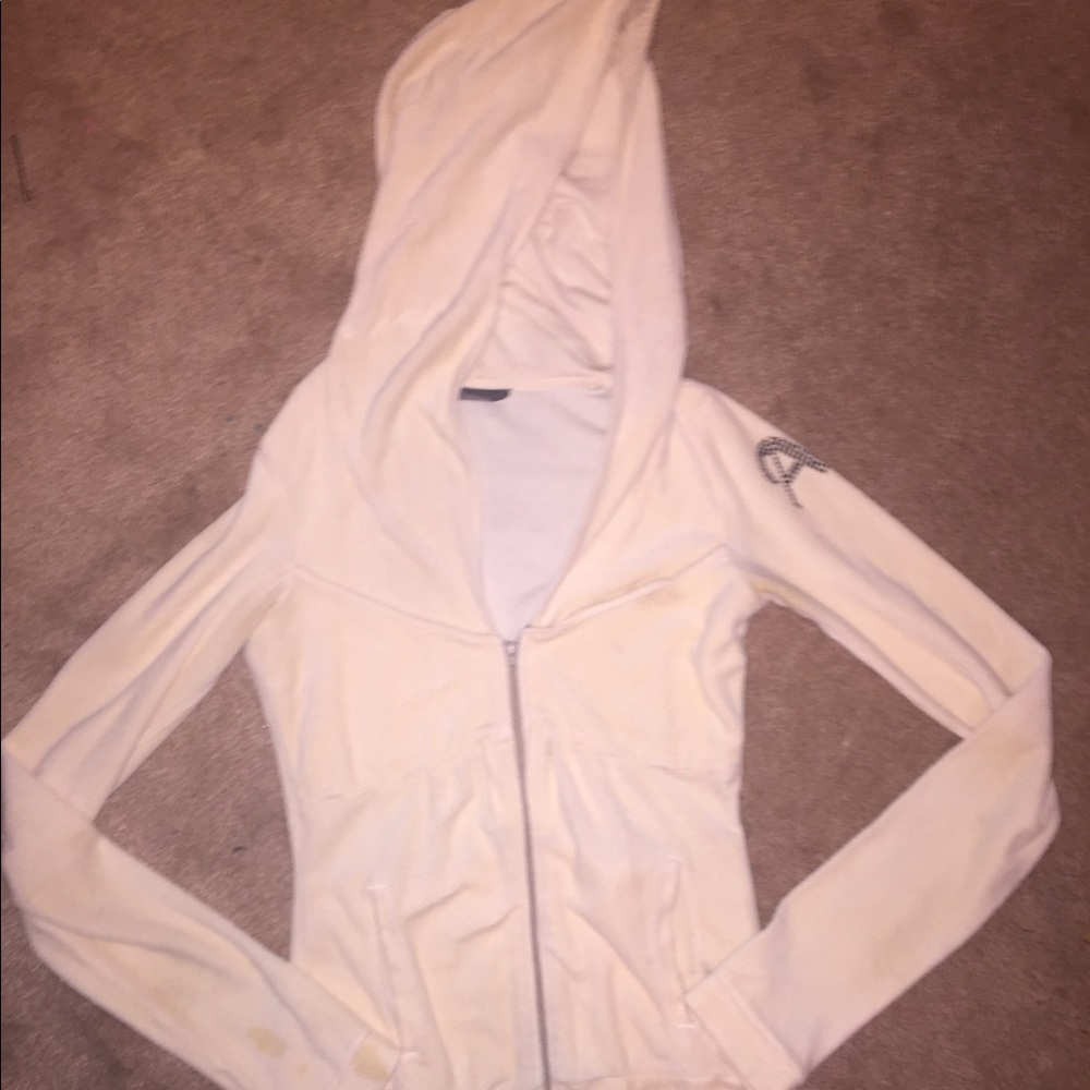 Armani Exchange babydoll zip up jacket