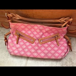 Pink dunee and Burke purse