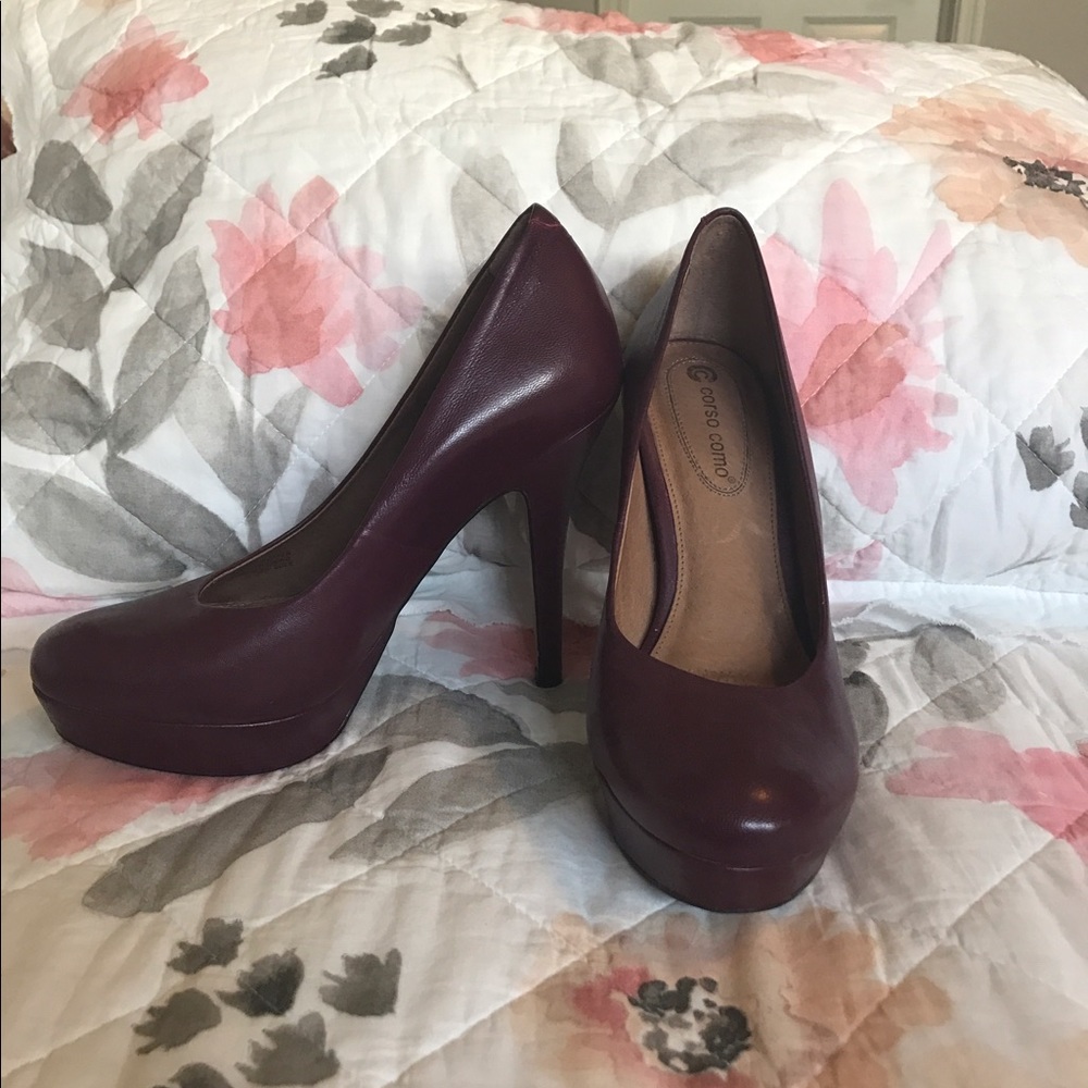 Burgundy Corso Como Platforms