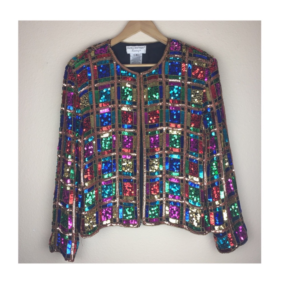 Vintage Papéll Boutique Evening Jacket Sequins