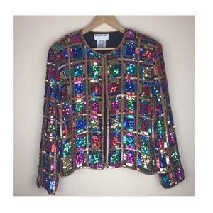 Vintage Papéll Boutique Evening Jacket Sequins