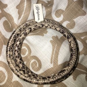 Brighton leather charm bracelet.