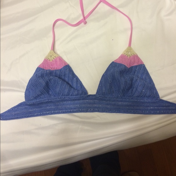 Victoria secret crochet bikini top - Picture 1 of 3