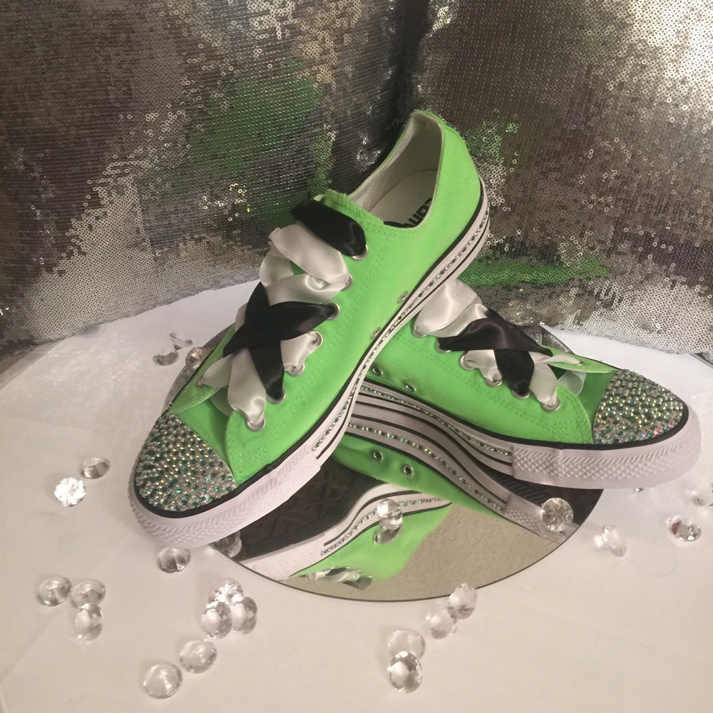 Made to Order Custom Lime Converse