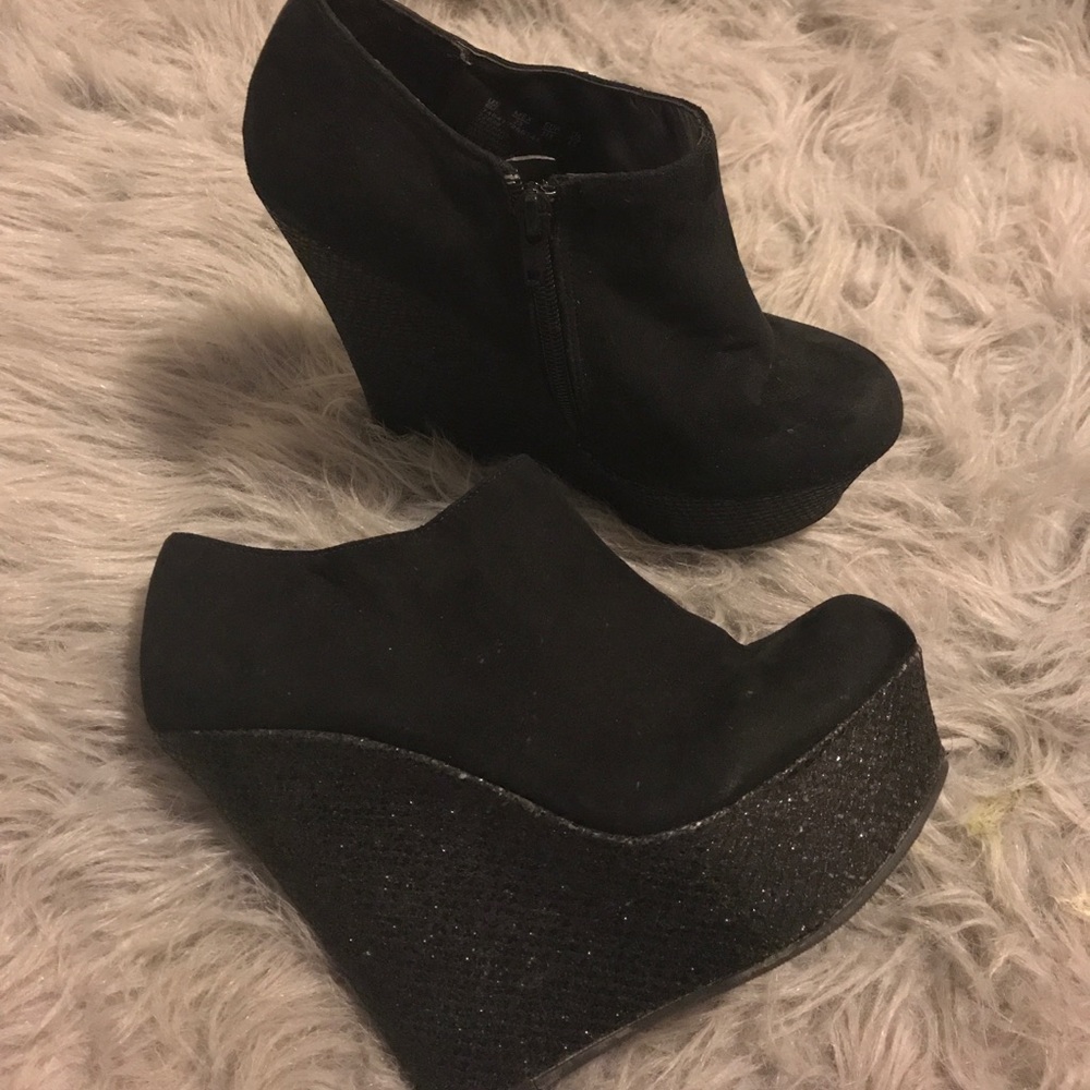 Ankle platform booties