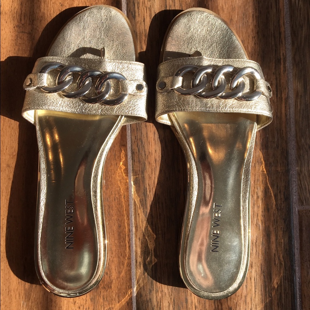 Nine West Flat Slip-On Sandals