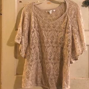 Lauren Conrad Crochet Top