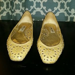 Authentic Jimmy Choo Nude flats,  size 9.5